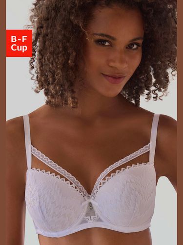 Joli soutien-gorge balconnet à coques avec nœud décoratif et accessoire brillant - LASCANA - Modalova