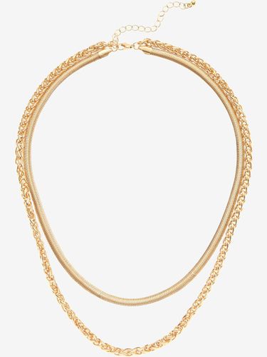 Combinaison de colliers avec chaîne maille serpent et chaîne torsadée - LASCANA - Modalova