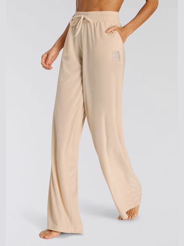 Pantalon en velours ras avec jambes larges - Vivance - Modalova