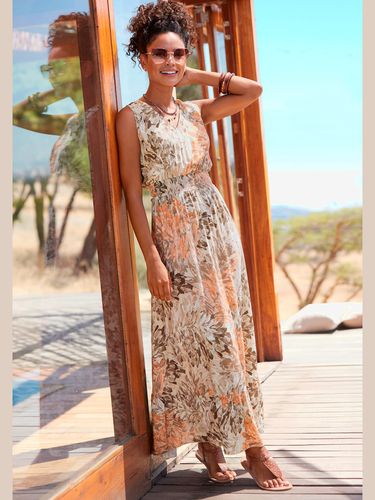 Robe longue encolure en v - - LASCANA - Modalova