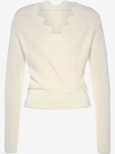 Pull en tricot bord ondulé tendance - LASCANA - Modalova