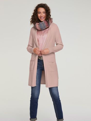 Veste longue en tricot style cardigan - Linea Tesini - Modalova