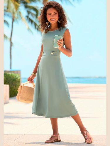 Robe mi-longue encolure ronde - LASCANA - Modalova