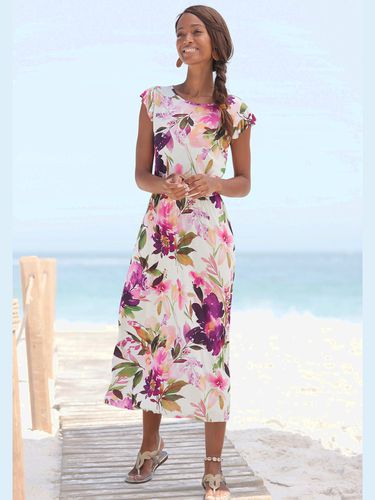 Robe mi-longue encolure ronde - Beachtime - Modalova