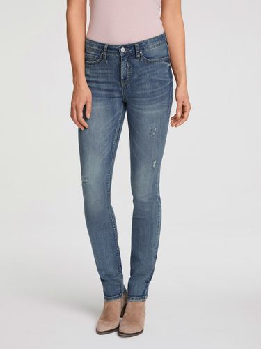 Jeans effet ventre plat coupe droite - Linea Tesini - Modalova