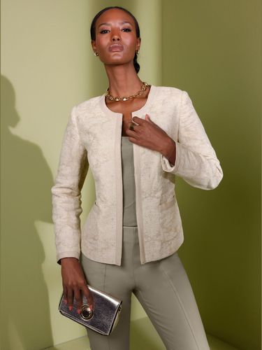 Blazer jacquard 40% lin - - Creation L - Modalova
