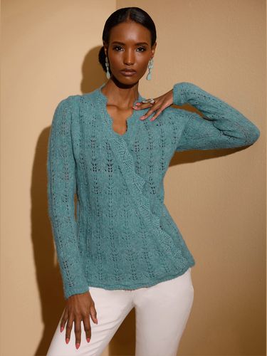 Pull ajouré bord ondulé élégant - Creation L - Modalova