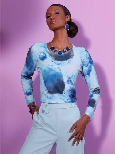 Pull encolure ronde avec viscose - - Creation L - Modalova