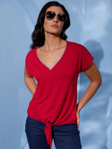 T-shirt à manches courtes avec viscose (ecovero) - Creation L - Modalova