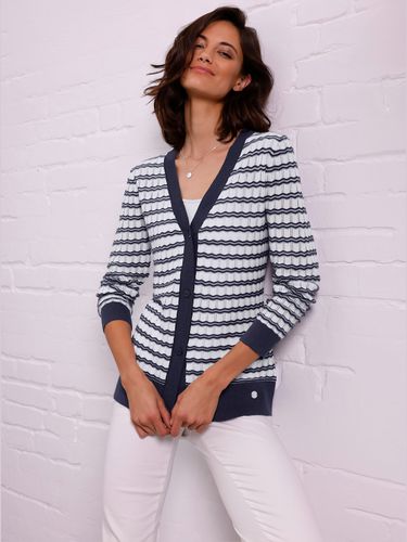 Veste en tricot mélange coton-lin estival - - - CREATION L PREMIUM - Modalova