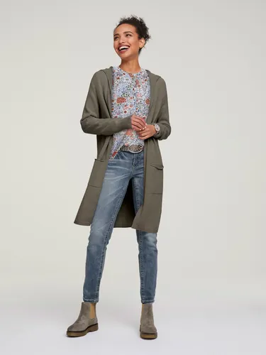 Veste longue en tricot style cardigan - Linea Tesini - Modalova