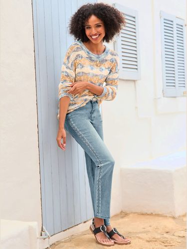 Pull ajouré joli fil fantaisie - - Linea Tesini - Modalova