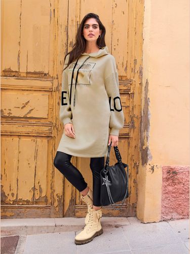 Robe sweat pur coton - Mandarin - Modalova