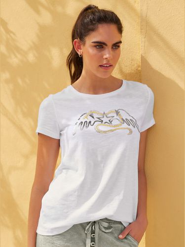 T-shirt pur coton - Mandarin - Modalova