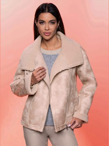 Veste en synthétique imitation peau d'agneau - Rick Cardona - Modalova