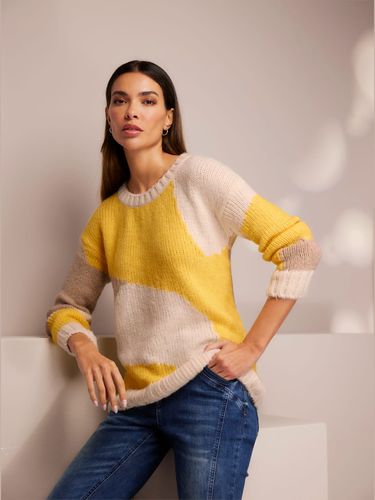 Pull en tricot motif color block tendance - - Rick Cardona - Modalova