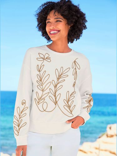 Sweat-shirt superbe broderie de cordonnet - Linea Tesini - Modalova