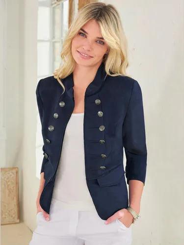 Blazer court élasthanne - Linea Tesini - Modalova