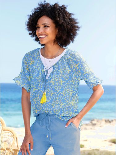 Chemisier en mousseline motif imprimé exclusif - - Linea Tesini - Modalova