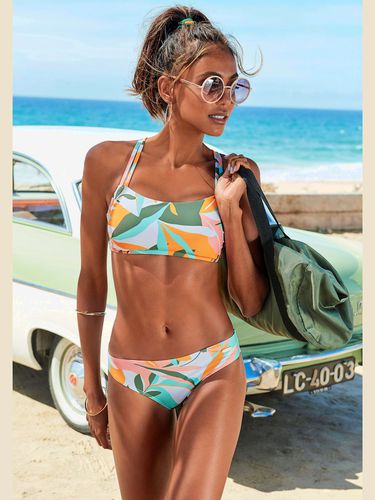 Bikini bustier imprimé feuilles abstrait - - Sunseeker - Modalova