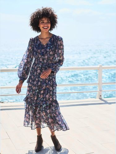 Robe à effet étagé imprimé floral - - Linea Tesini - Modalova