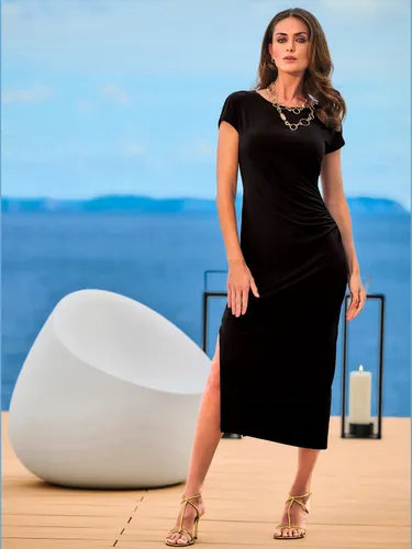 Robe longue jolies fronces - Ashley Brooke - Modalova