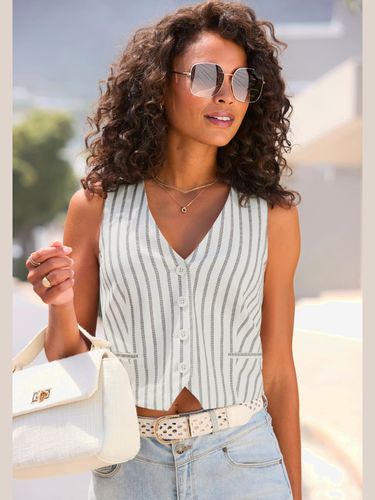 Gilet de costume gilet court élégant - - LASCANA - Modalova
