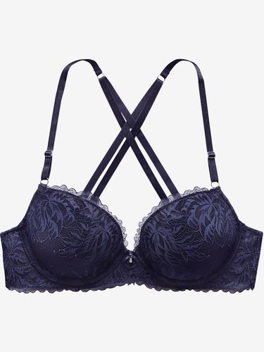 Soutien-gorge push-up féminin en dentelle florale - LASCANA - Modalova