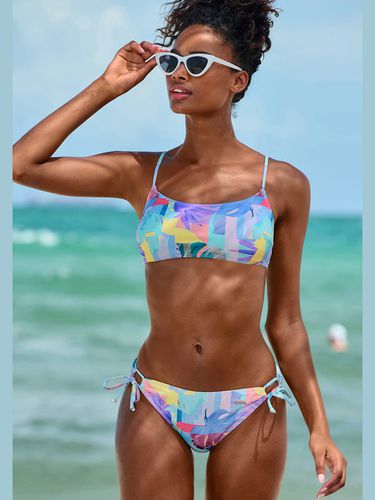 Haut de bikini bustier imprimé tendance, effet de couleur différent pour chaque pièce - Venice Beach - Modalova