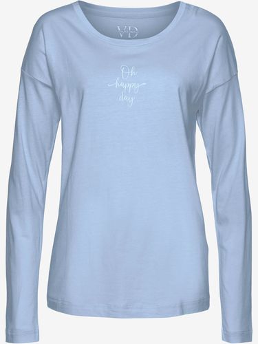 Haut de pyjama t-shirt à manches longues avec imprimé devant - Vivance Dreams - Modalova