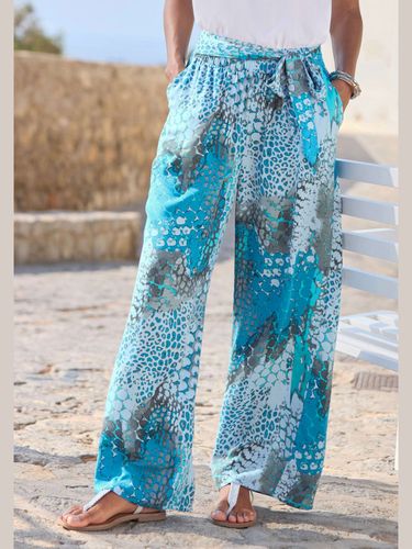 Pantalon ceinture à nouer élastique et fixe - Buffalo - Modalova