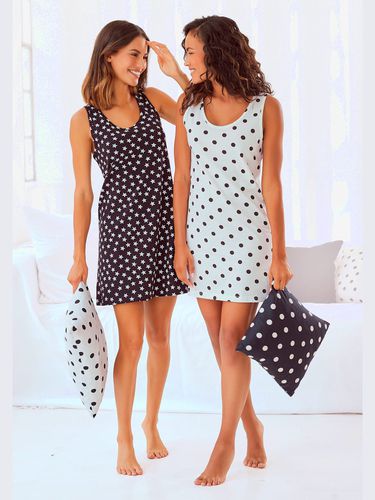 Lot de 2 chemises de nuit à motifs - -, - à pois - Vivance Dreams - Modalova