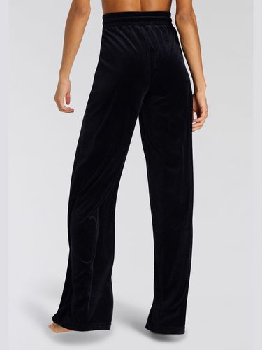 Pantalon en velours ras avec jambes larges - Vivance - Modalova