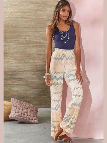 Bas de pyjama pantalon long à motifs - LASCANA - Modalova