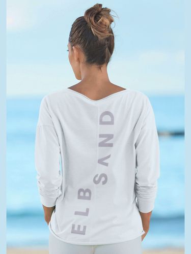 T-shirt manches longues large encolure ronde - Elbsand - Modalova