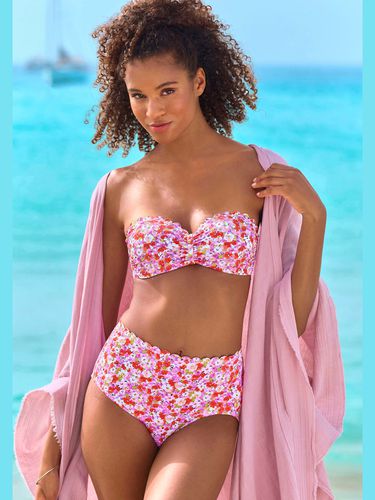 Bas de maillot de bain taille haute bords ondulés au laser - - LASCANA - Modalova