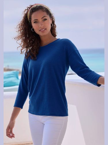 T-shirt manches longues tricot structuré tendance - Vivance - Modalova