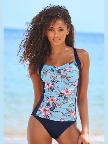 Maillot de bain empiècement floral - LASCANA - Modalova