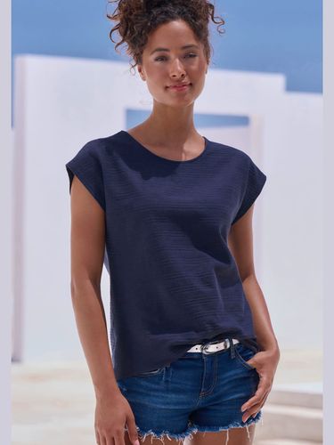 T-shirt structure rayée tendance - Vivance - Modalova