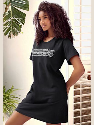 T-shirt de nuit chemise de nuit courte avec imprimé texte devant - KangaROOS - Modalova