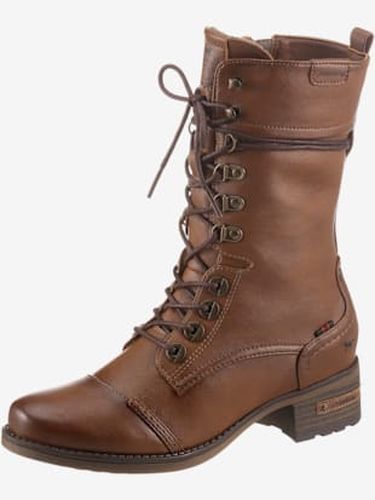 Bottes à lacets bottines avec laçage et glissière intérieure pour une tenue optimale - Mustang Shoes - Modalova