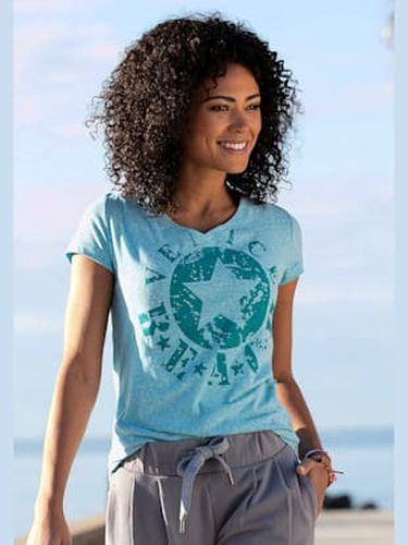 T-shirt de plage imprimé devant sur le côté pour un look vintage tendance - Venice Beach - Modalova