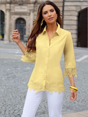 Chemisier en dentelle pur coton - Fair Lady - Modalova