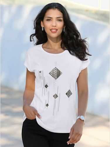 T-shirt à manches courtes imprimé feuille brillant - Witt - Modalova