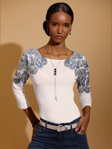 T-shirt à manches 3/4 viscose - Creation L - Modalova
