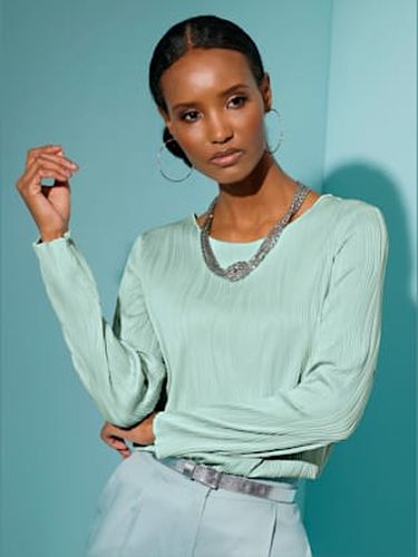 T-shirt à manches longues structure jacquard - Creation L - Modalova