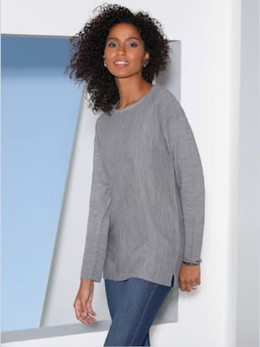 Pull tricot jersey avec détails côtelés col rond - Witt - Modalova