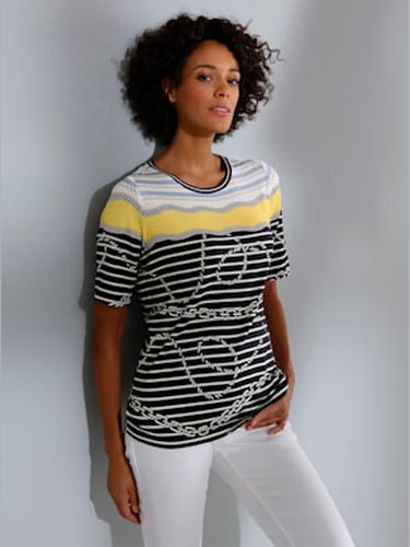 T-shirt en modal 95% modal - - -jaune À Rayures - Creation L Premium - Modalova