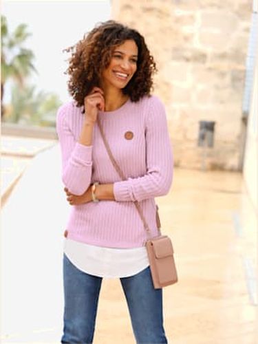 Pull encolure ronde 50% coton - Collection L - Modalova