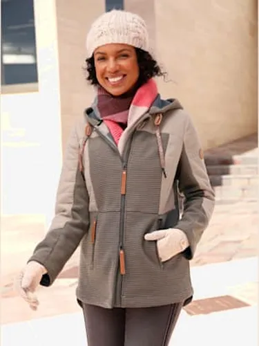 Veste de mi-saison capuche à coulisse et stoppeurs - Collection L - Modalova